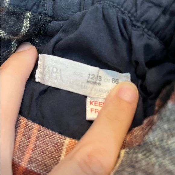 Zara: Plaid Ruffle Strap Dress 12/18 - Picture 2 of 4